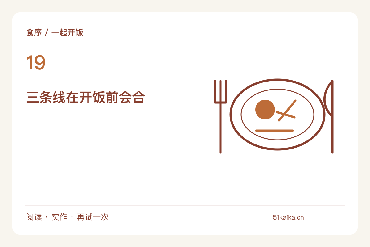 四人一锅饭配两碟菜，把热菜出锅排进同一刻主题图解