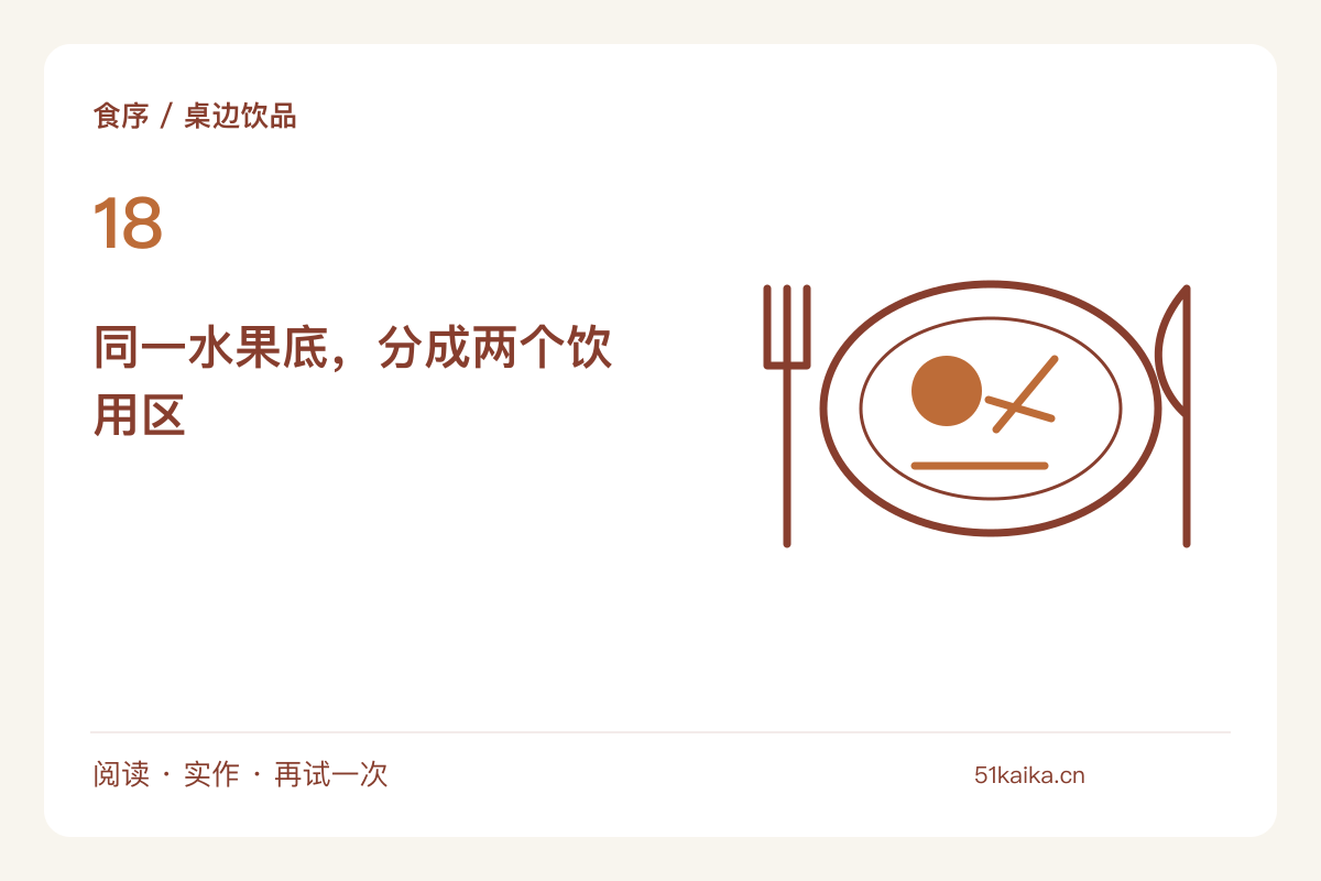 一壶水果饮分成冷热两版,上桌方式也跟着调整主题图解